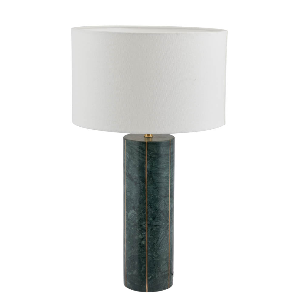 Pacific Venetia Green Marble and Gold Metal Tall Table Lamp 30-881-K