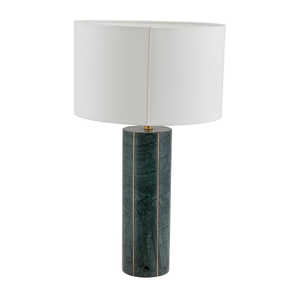 Pacific Venetia Green Marble and Gold Metal Tall Table Lamp 30-881-K