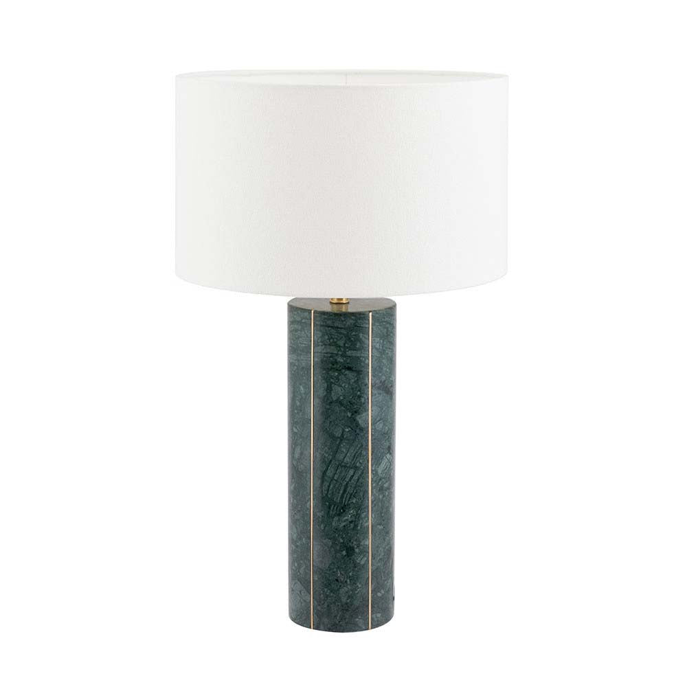 Pacific Venetia Green Marble and Gold Metal Tall Table Lamp 30-881-K