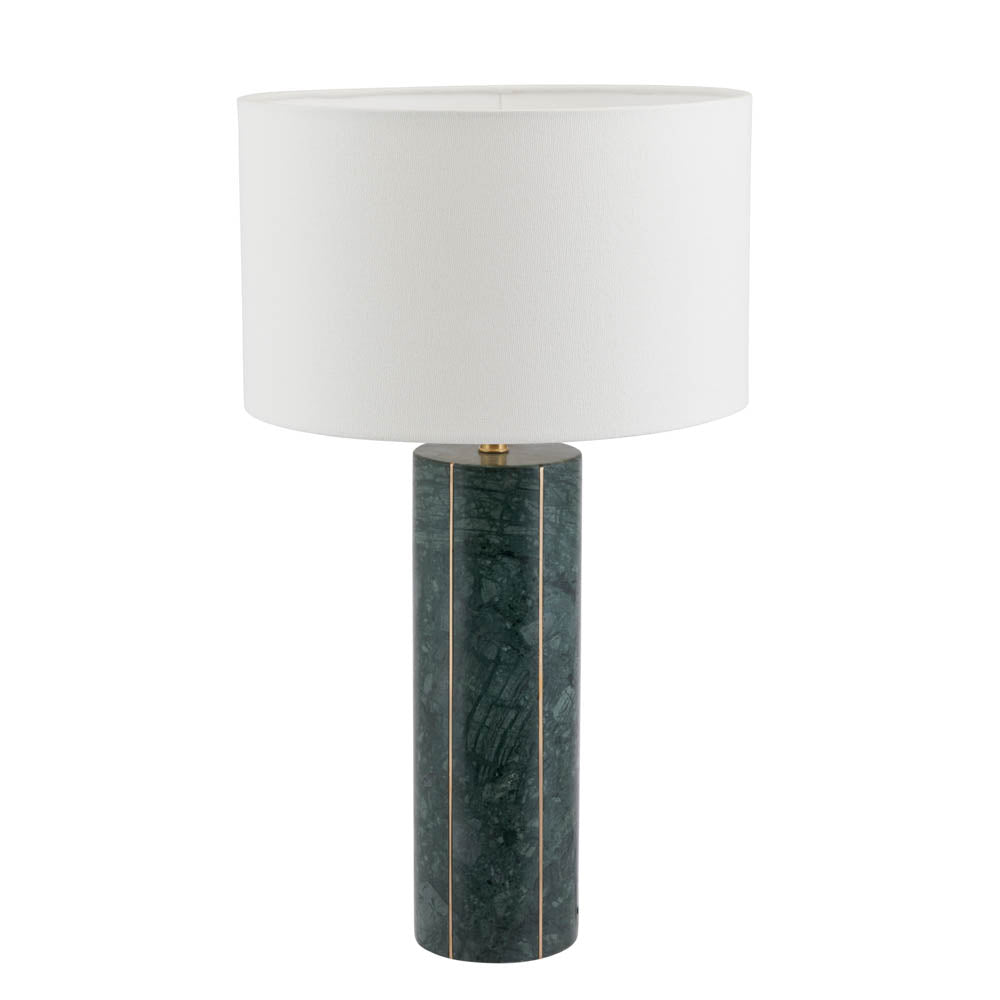Pacific Venetia Green Marble and Gold Metal Tall Table Lamp 30-881-K