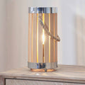 Pacific Austell Natural Wood Small Lantern Table Lamp 30-920-C