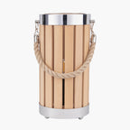 Pacific Austell Natural Wood Small Lantern Table Lamp 30-920-C