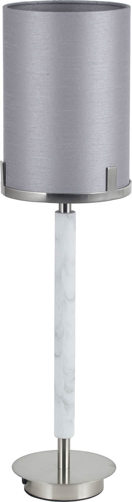 Pacific Midland Brushed Nickel and Grey Marble Effect Table Lamp 30-943-C