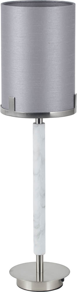 Pacific Midland Brushed Nickel and Grey Marble Effect Table Lamp 30-943-C