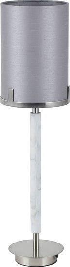 Pacific Midland Brushed Nickel and Grey Marble Effect Table Lamp 30-943-C