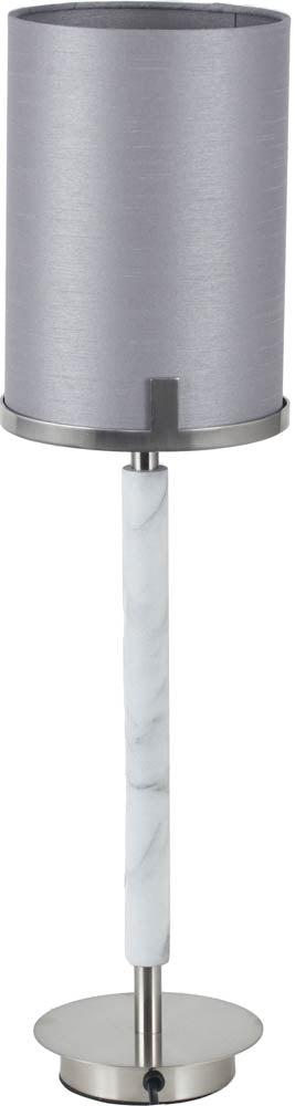 Pacific Midland Brushed Nickel and Grey Marble Effect Table Lamp 30-943-C