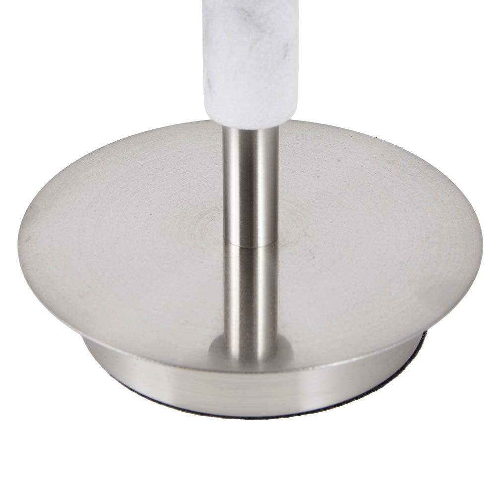 Pacific Midland Brushed Nickel and Grey Marble Effect Table Lamp 30-943-C