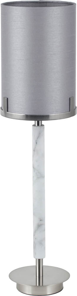 Pacific Midland Brushed Nickel and Grey Marble Effect Table Lamp 30-943-C