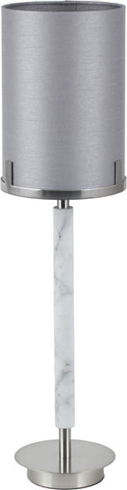 Pacific Midland Brushed Nickel and Grey Marble Effect Table Lamp 30-943-C