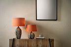 Pacific Elkorn Black and White Tall Coral Ceramic Table Lamp 30-954-BO