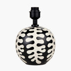 Pacific Elkorn Black and White Coral Ceramic Table Lamp 30-955-BO
