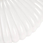 Pacific Emilia White Ribbed Glass & Gold Metal Oval Table Lamp 30-963-BO