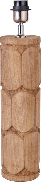 Pacific Aurelia Embossed Natural Wood Tall Table Lamp 30-966-BO