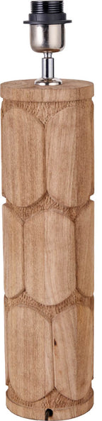 Pacific Aurelia Embossed Natural Wood Tall Table Lamp 30-966-BO