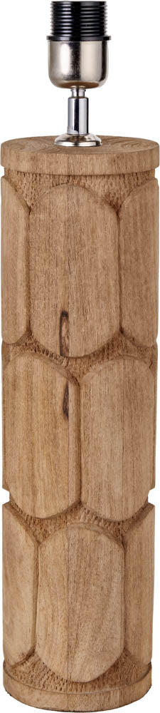 Pacific Aurelia Embossed Natural Wood Tall Table Lamp 30-966-BO