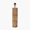 Pacific Aurelia Embossed Natural Wood Tall Table Lamp 30-966-BO