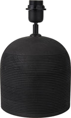 Pacific Nelu Black Engraved Wood Dome Table Lamp 30-972-BO