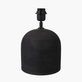 Pacific Nelu Black Engraved Wood Dome Table Lamp 30-972-BO