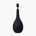 Pacific Ioan Black Engraved Wood Bottle Table Lamp 30-975-BO