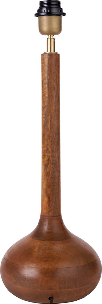 Pacific Toma Oiled Wood Tall Neck Table Lamp 30-976-BO
