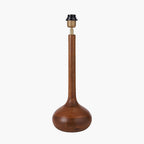 Pacific Toma Oiled Wood Tall Neck Table Lamp 30-976-BO