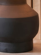 Pacific Inna Black Urn Terracotta Table Lamp 30-978-BO