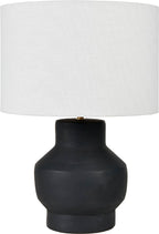 Pacific Inna Black Urn Terracotta Table Lamp 30-978-BO