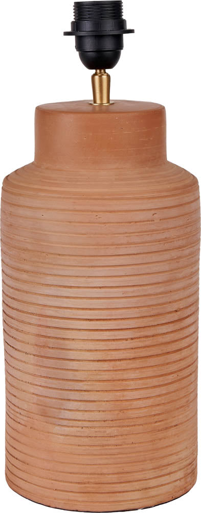 Pacific Sierra Natural Tall Ribbed Terracotta Table Lamp 30-979-BO