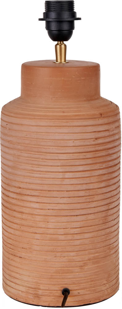 Pacific Sierra Natural Tall Ribbed Terracotta Table Lamp 30-979-BO