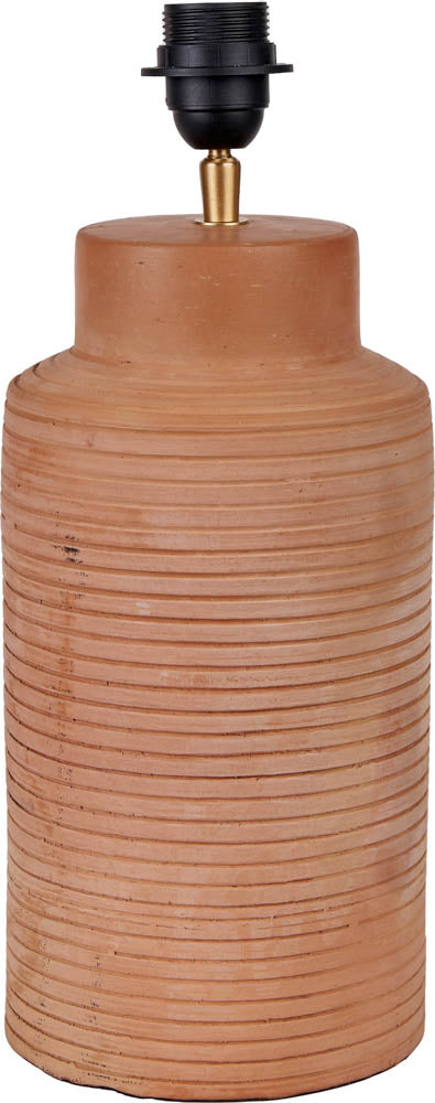 Pacific Sierra Natural Tall Ribbed Terracotta Table Lamp 30-979-BO