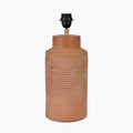 Pacific Sierra Natural Tall Ribbed Terracotta Table Lamp 30-979-BO