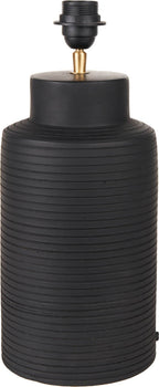 Pacific Sierra Black Tall Ribbed Terracotta Table Lamp 30-980-BO