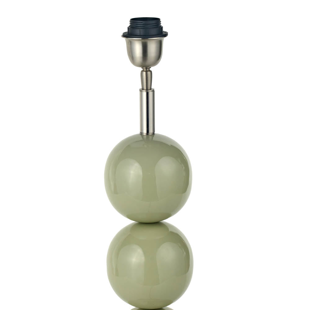 Pacific Sofia Sage and Silver Enamel 3 Ball Table Lamp 30-982-BO