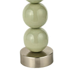 Pacific Sofia Sage and Silver Enamel 3 Ball Table Lamp 30-982-BO