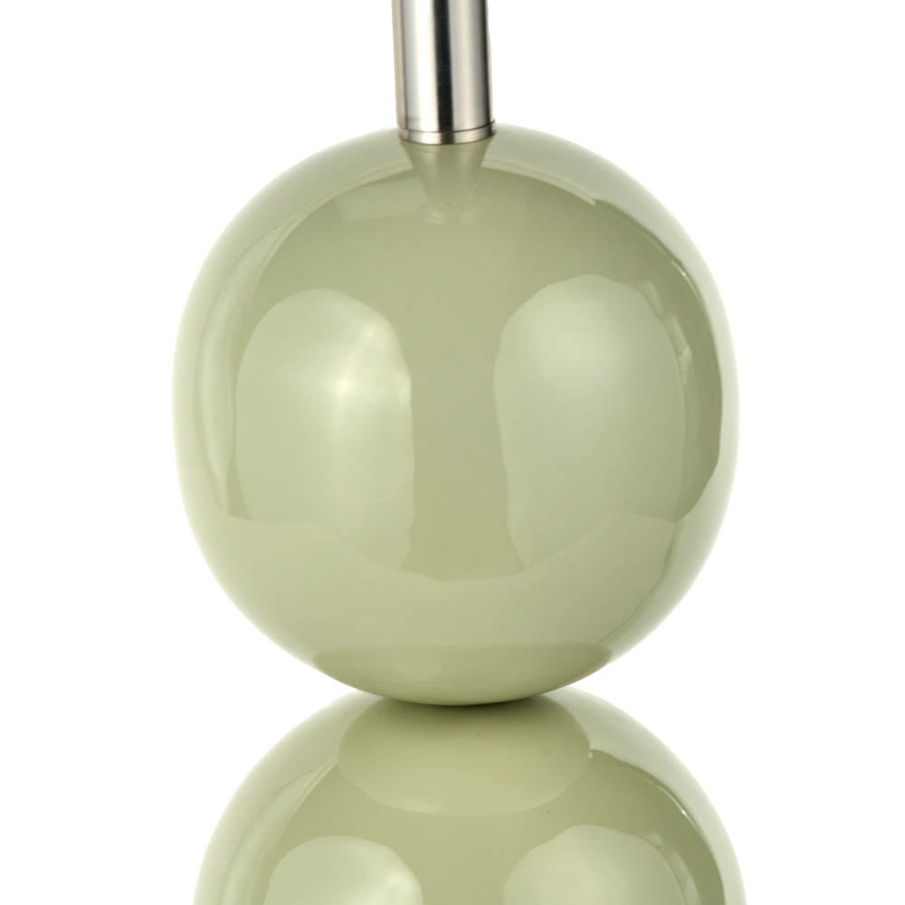 Pacific Sofia Sage and Silver Enamel 3 Ball Table Lamp 30-982-BO