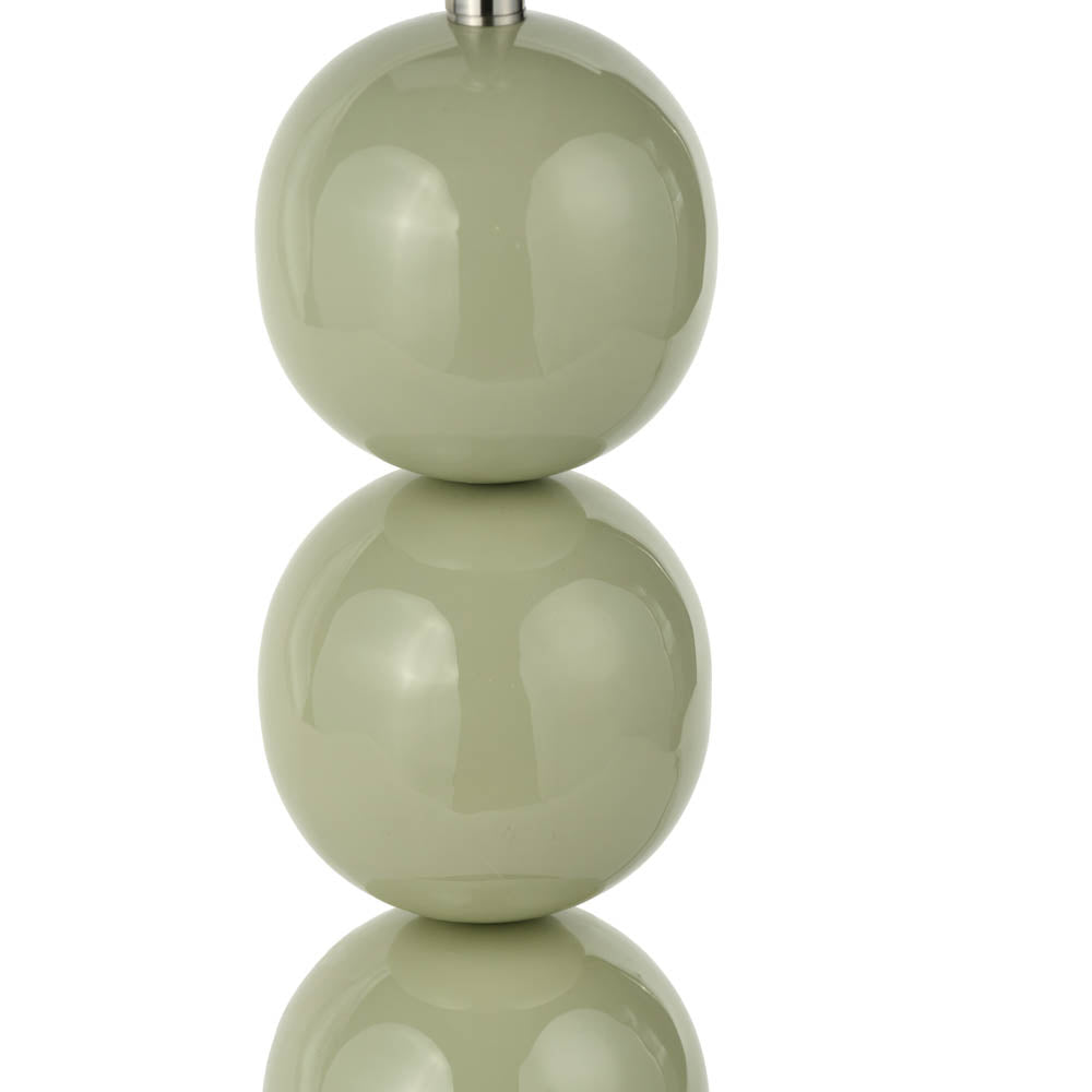 Pacific Sofia Sage and Silver Enamel 3 Ball Table Lamp 30-982-BO