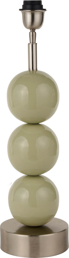 Pacific Sofia Sage and Silver Enamel 3 Ball Table Lamp 30-982-BO