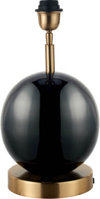 Pacific Sofia Black and Gold Enamel Table Lamp 30-983-BO