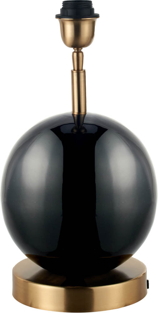 Pacific Sofia Black and Gold Enamel Table Lamp 30-983-BO