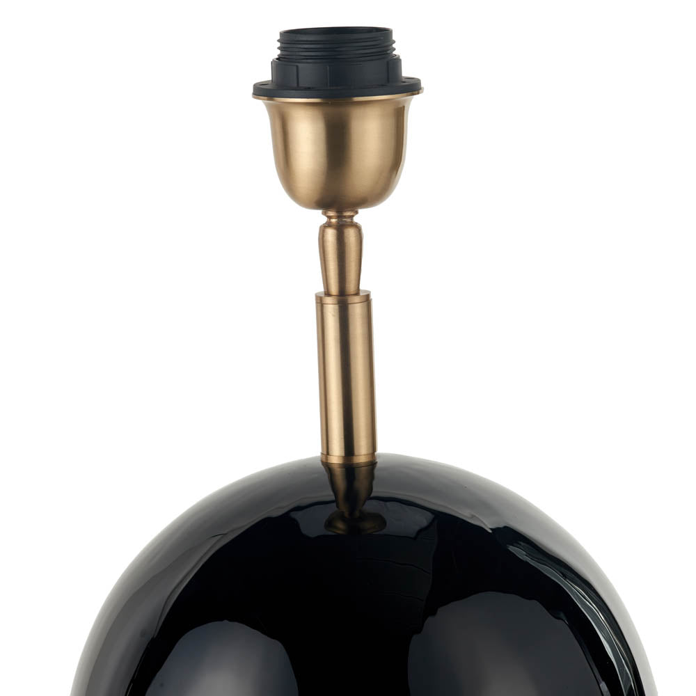Pacific Sofia Black and Gold Enamel Table Lamp 30-983-BO