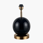 Pacific Sofia Black and Gold Enamel Table Lamp 30-983-BO