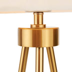 Pacific Houston Brushed Brass Metal Tripod Table Lamp 30-989-C