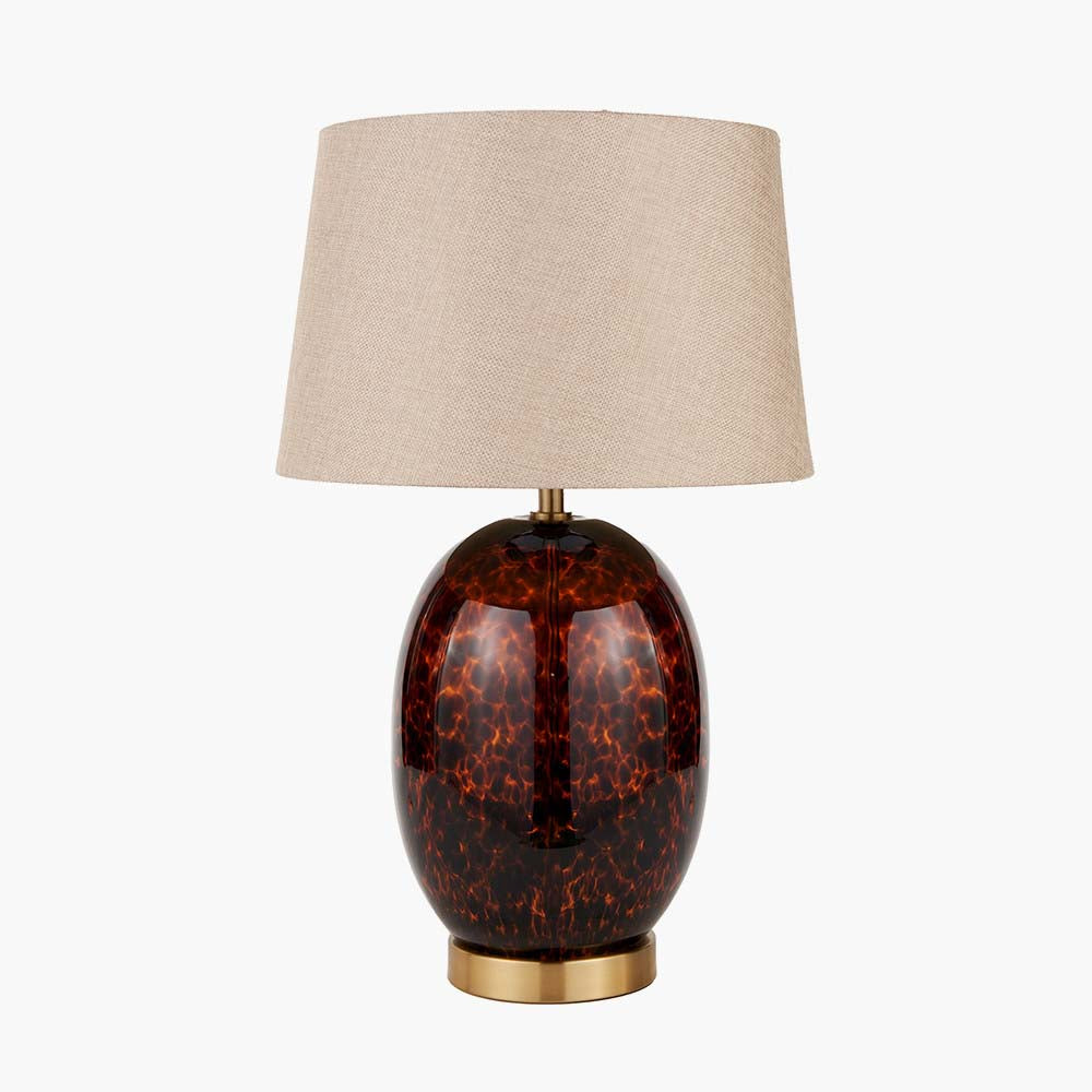 Pacific Lucien Tortoiseshell Glass Tall Table Lamp 30-998-C