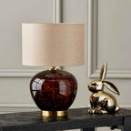 Pacific Lucien Tortoiseshell Glass Table Lamp 30-999-C