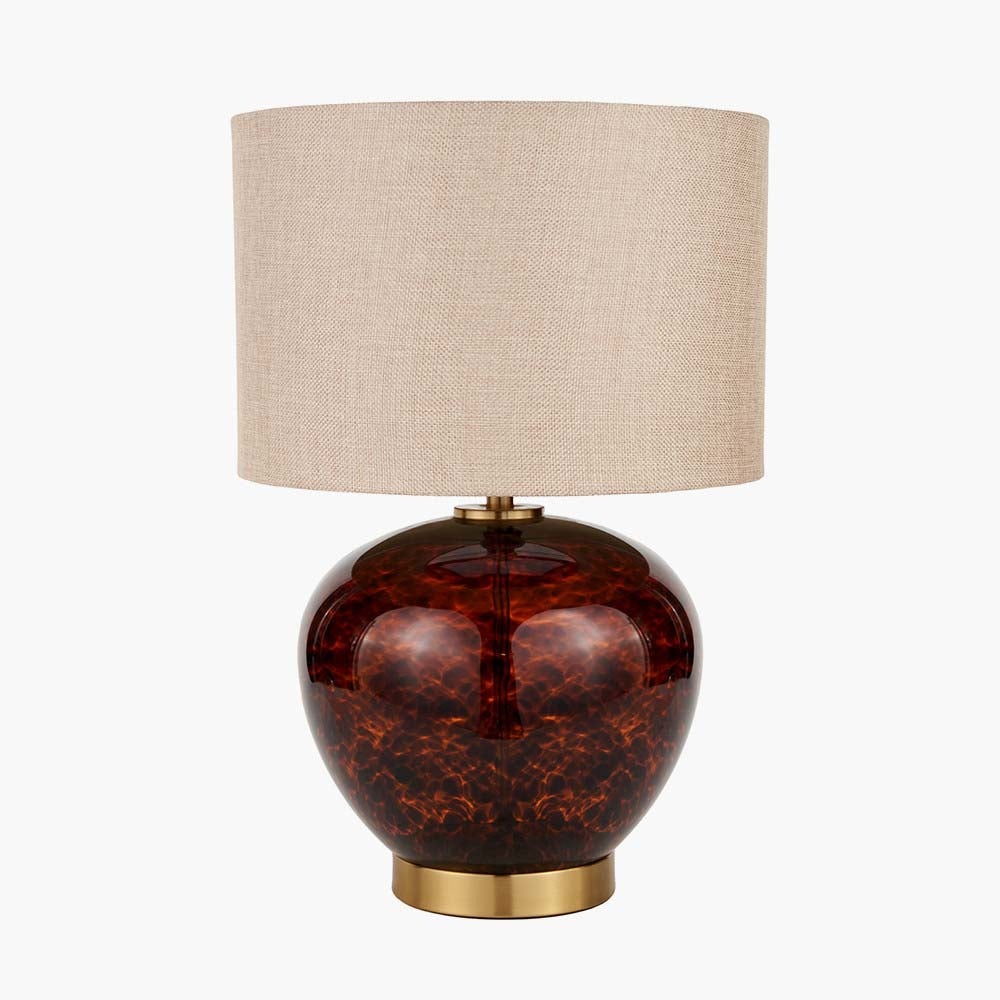 Pacific Lucien Tortoiseshell Glass Table Lamp 30-999-C