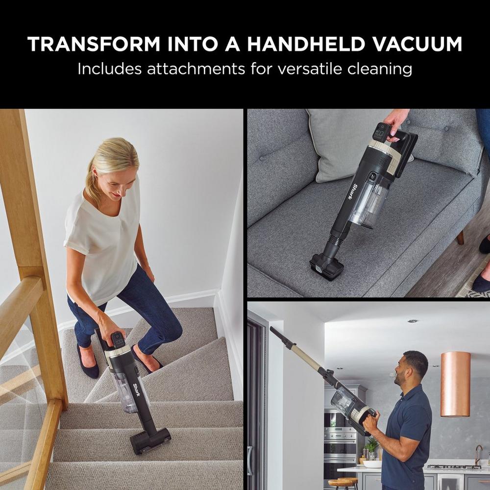 Shark IZ420UKT Stratos Cordless Stick Vacuum Cleaner - 120 Minutes Run Time - Silver
