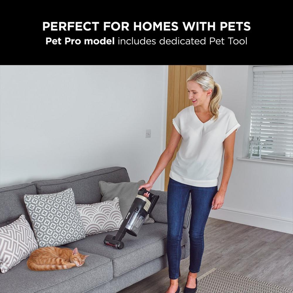 Shark IZ420UKT Stratos Cordless Stick Vacuum Cleaner - 120 Minutes Run Time - Silver