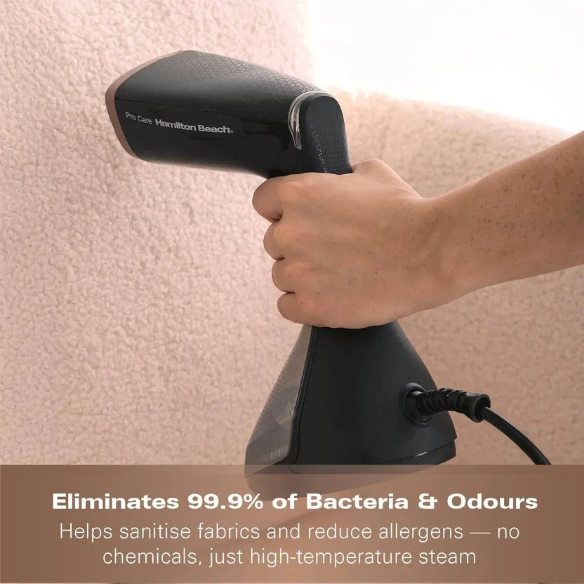 Hamilton Beach HB016  ProCare Handheld Garment Steamer - Black & Bronze