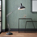 Pacific Alonzo Matt Black Metal Task Floor Lamp 32-083-C