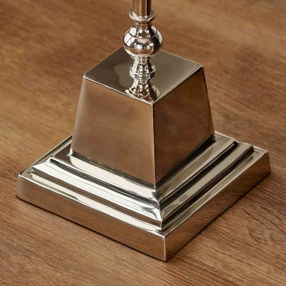 Pacific Claudius Nickel Metal Stick Floor Lamp 32-170-BO